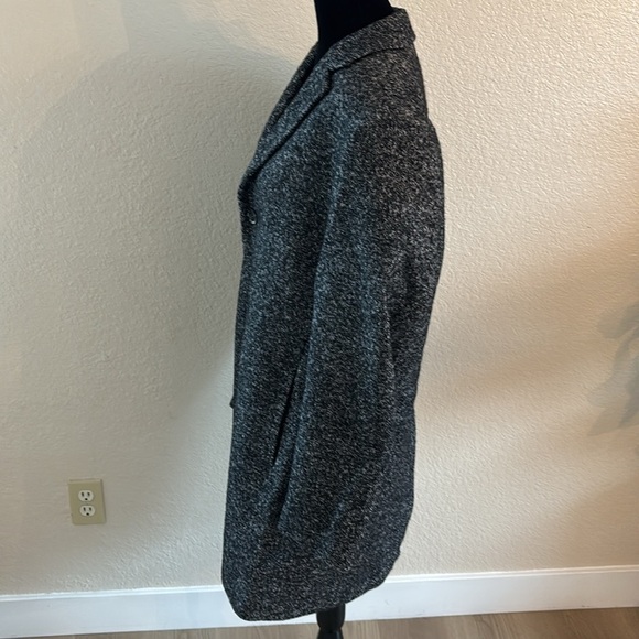 Men’s Reiss Medium Length Wool Blend Coat With Side Pockets - Picture 12 of 16